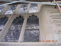 Before and after photos of St. Ignatius Church in NYC